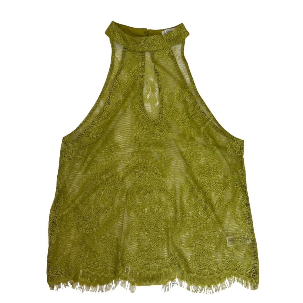 VINTAGE LACE HALTER TOP